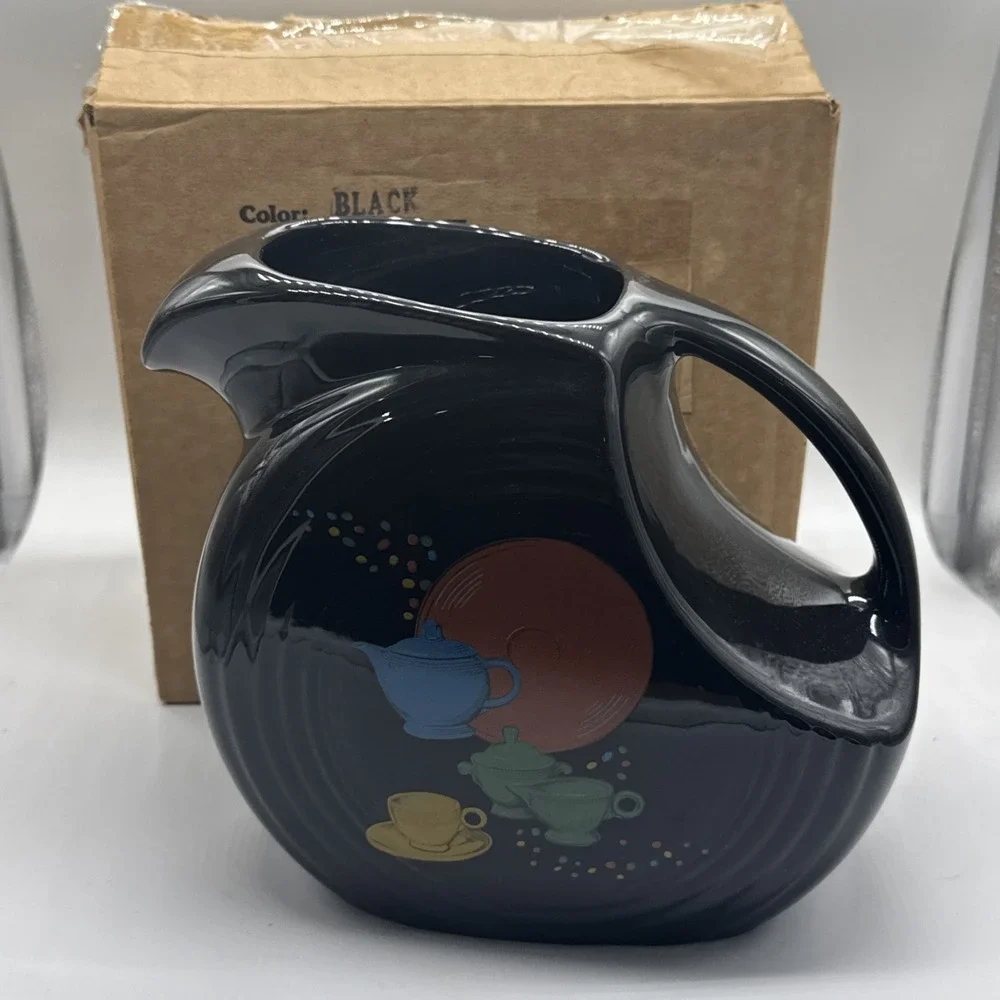Fiestware Disc Pitcher  Black Exclusive Collectors Edition 427/600 F-101